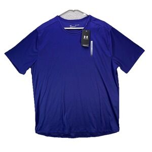 Under Armour CoolSwitch Shirt Mens XL Blue NWT Running Stretch Performance NWT
